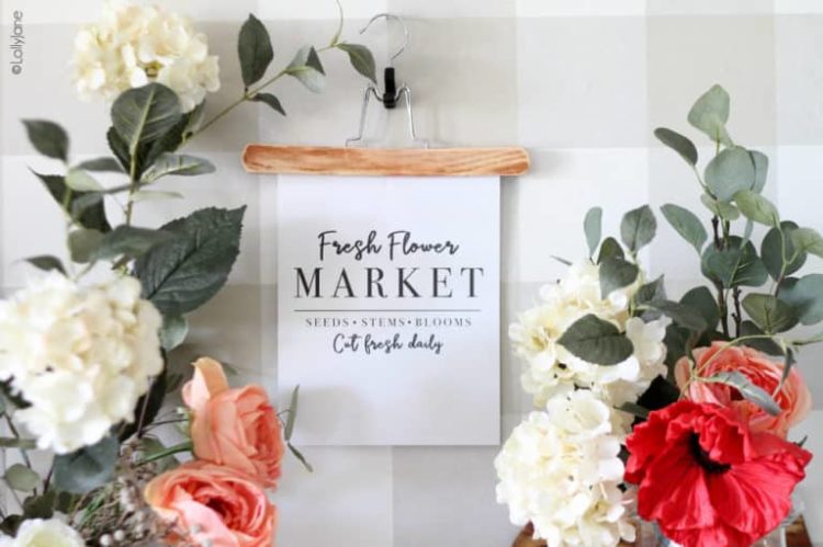 Free Printable Farmhouse Easter Wall Art - The Cottage Market