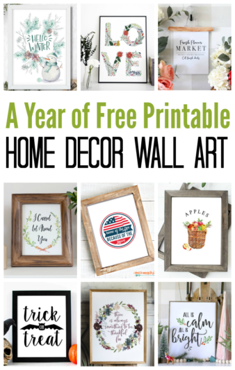 A Year of Free Home Decor Printables - Gluesticks Blog