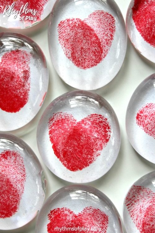 valentine marble magnets