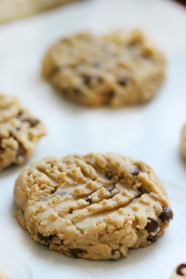 baked cookies on baking sheet