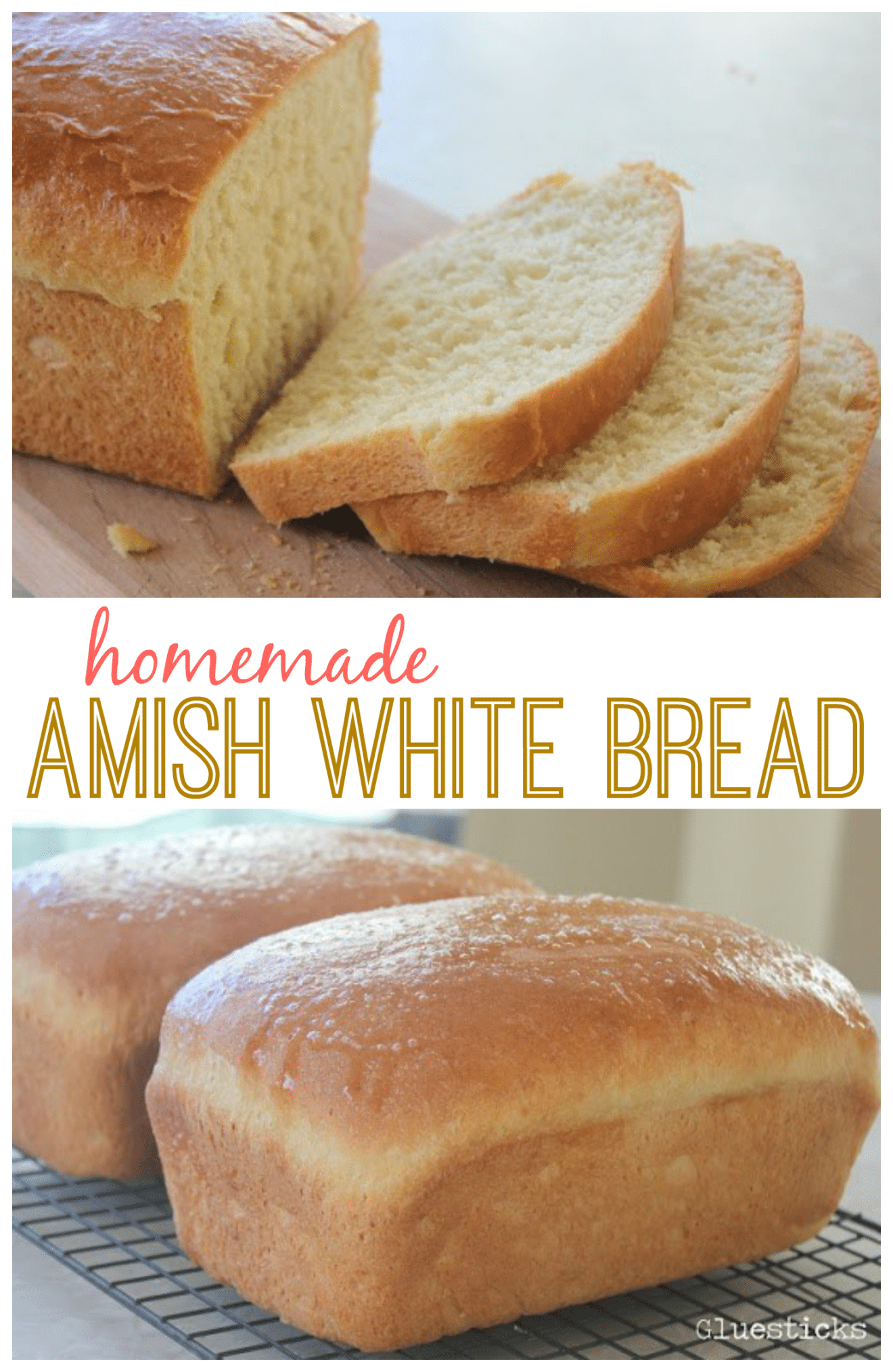 Homemade Amish White Bread Yields 2 Delicious Loaves