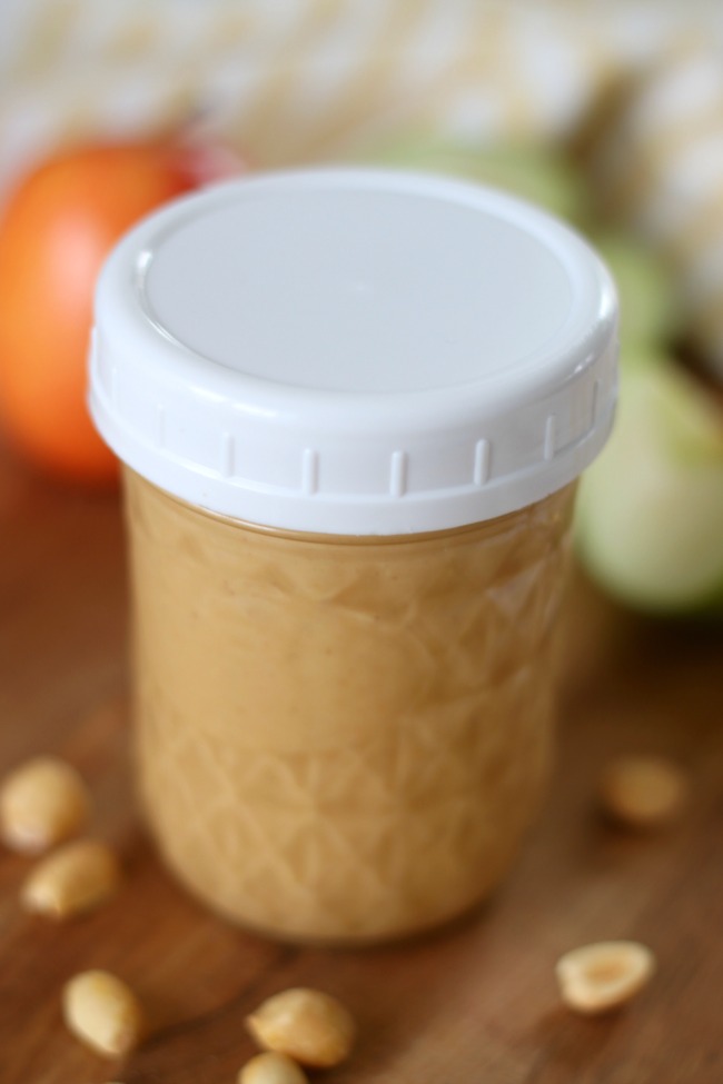 jar of peanut butter with lid