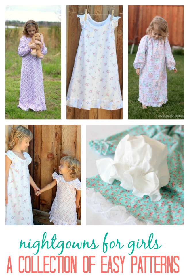 girls flannel night gown