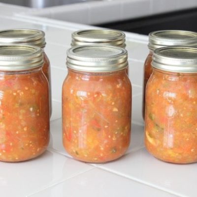 pints of canned salsa