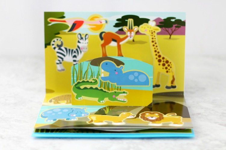 pop up book open to jungle animal page