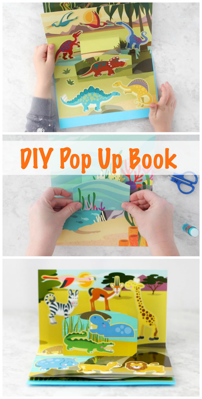 DIY Pop Up Book: Animals Themed (Video) - Gluesticks Blog