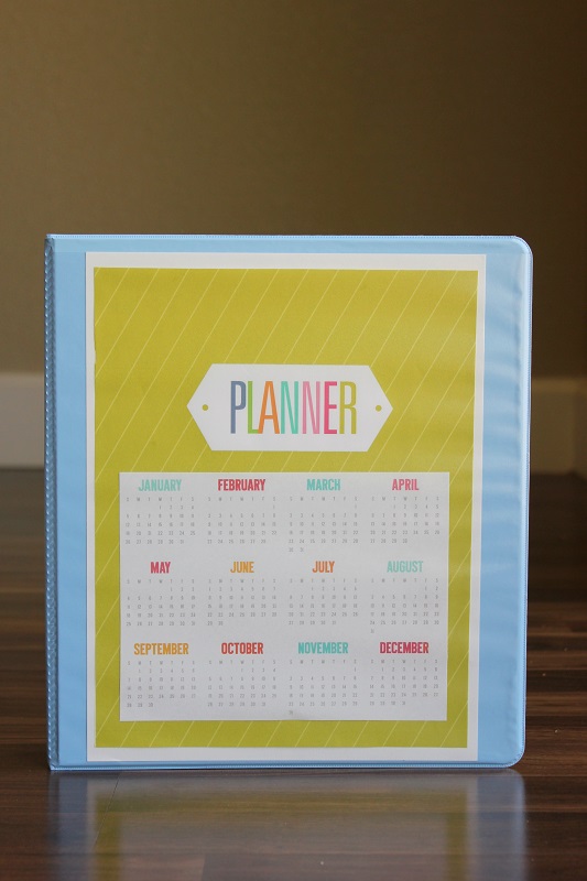 binder with calendar cover