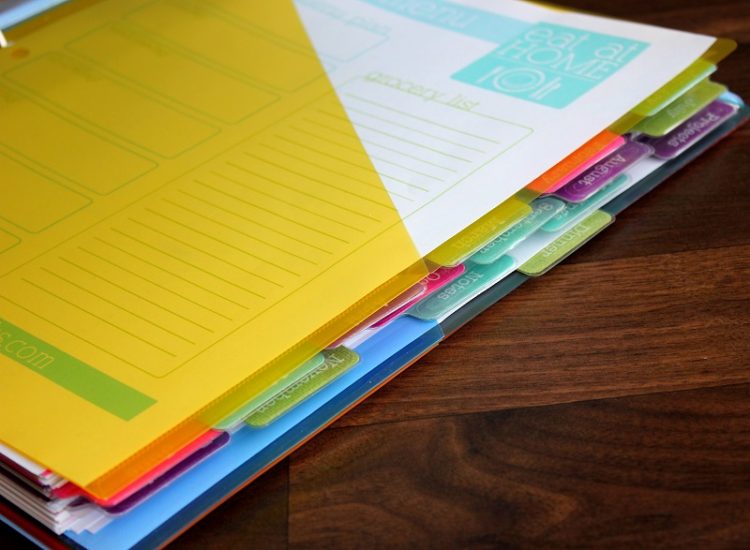 how to create a binder planner