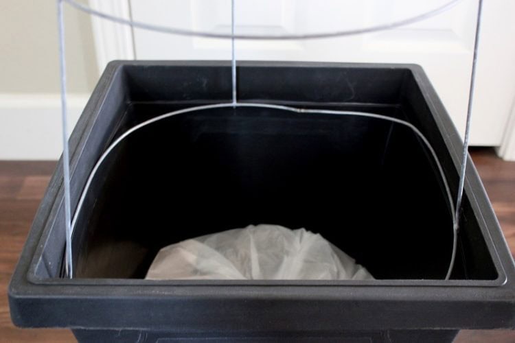 tomato cage snugly fit inside planter