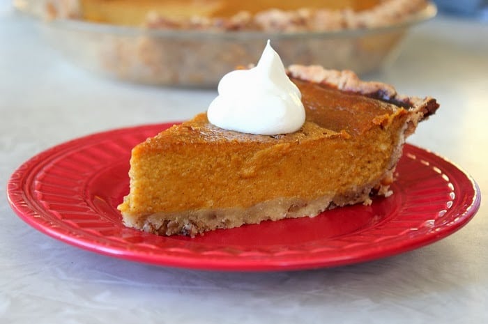 Pumpkin Pie With Pecan Crust - Gluesticks Blog
