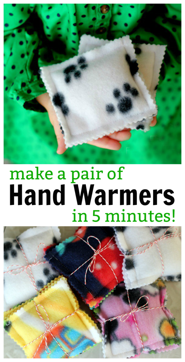 Fleece Hand Warmers: Make a Pair in 5 Minutes For Yourself or a Gift