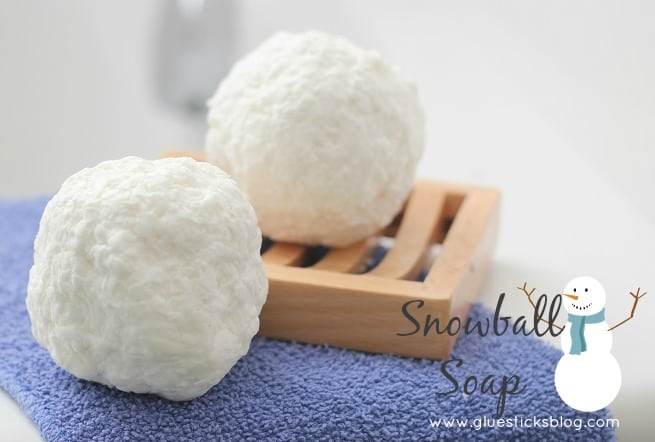 easy snowball soap that kids can make
