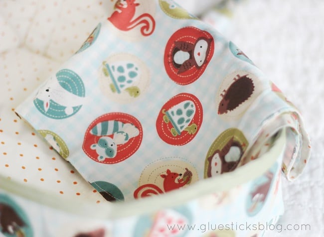 inside fabric baby doll basket