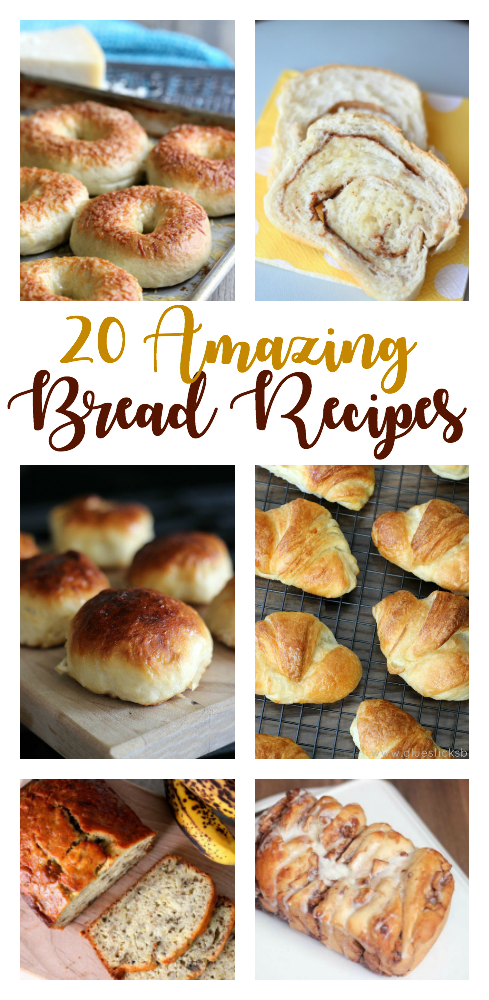 A collection of our favorite easy bread recipes. From banana bread to Amish white bread, you are sure to find the perfect comfort bread recipes in here!