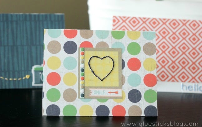 Hand Stitched Note Cards on table