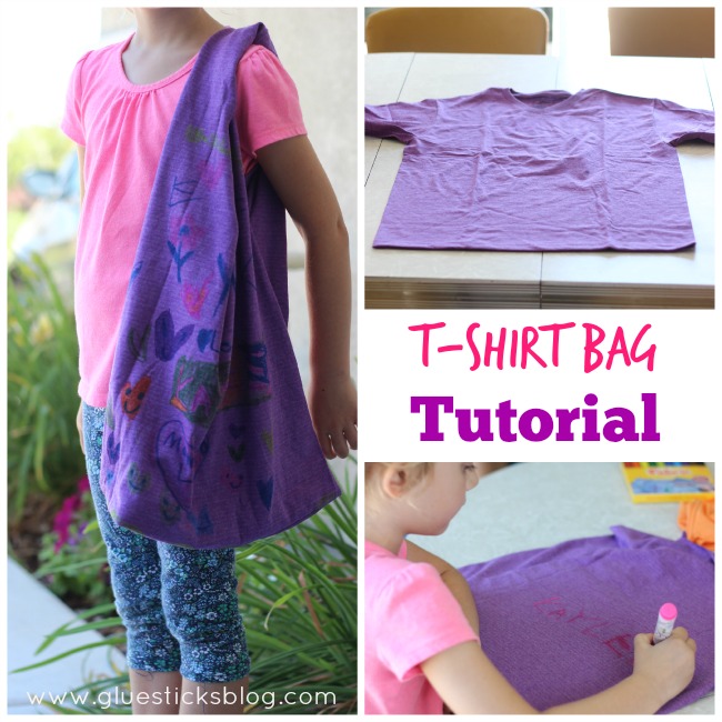 T Shirt Bag Tutorial (for kids!) - Gluesticks Blog