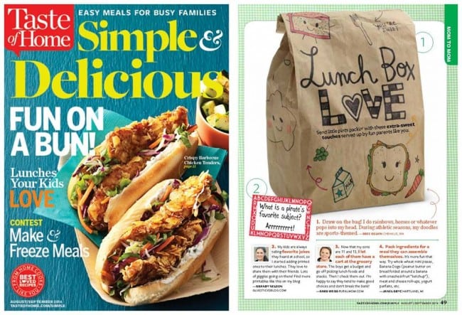 front cover of simply delicious magazine