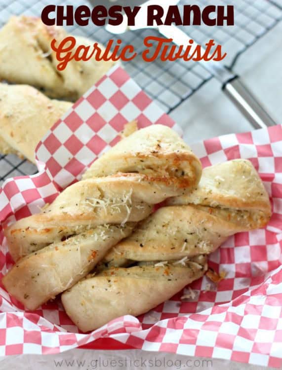 Cheesy Ranch Garlic Twists Recipe Gluesticks Blog