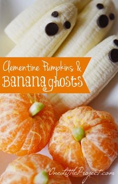 bananas and oranges for halloween class parties