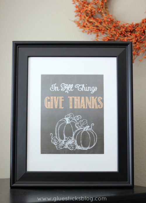 framed fall printable