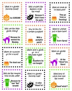 Halloween Lunch Box Notes (FREE Printable!) - Gluesticks Blog