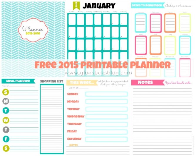 Free Printable Planner Pages: Menu Planner, Calendar Pages and More!