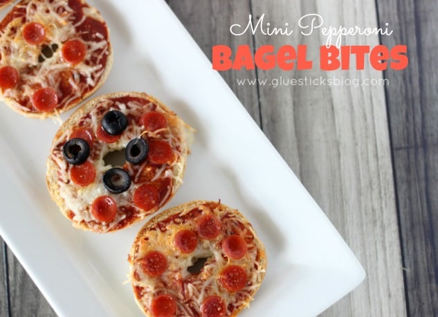 Mini Pepperoni Bagel Bites for Kids