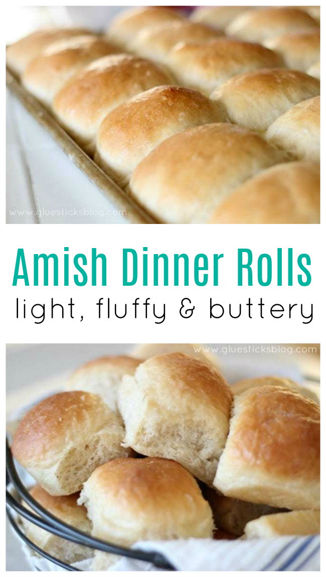 These Amish dinner rolls are absolutely perfect and a delicious addition to any dinner. The rolls are buttery, light, and fluffy!