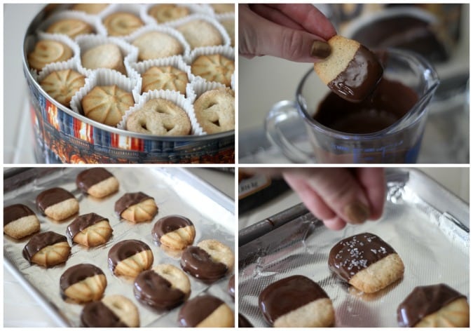cookies dipped in chocolate