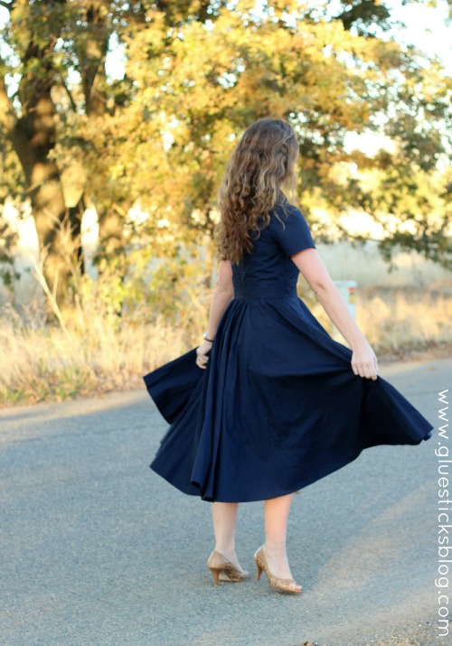 woman twirling in dress