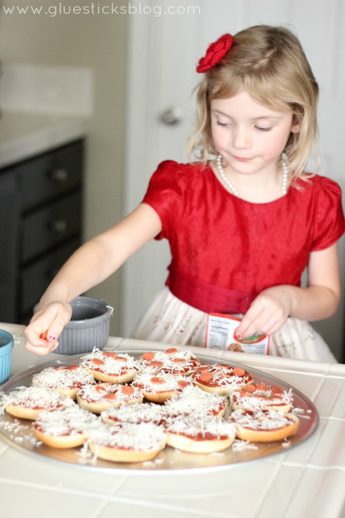 pizza mini bagels