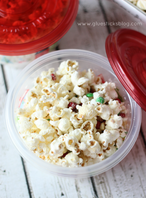 Sweet, salty, and crunchy. Santa's white chocolate popcorn is absolutely the perfect treat to leave out on Christmas Eve!