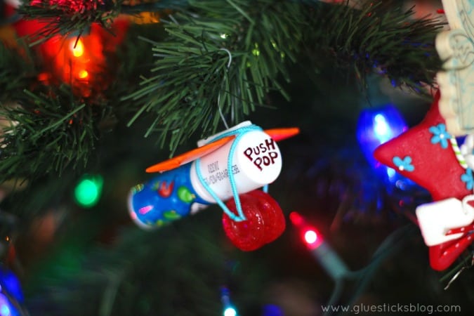 candy airplane ornament