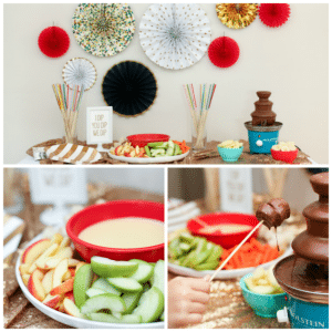 New Year&#039;s Eve Fondue Party for Kids - Gluesticks Blog