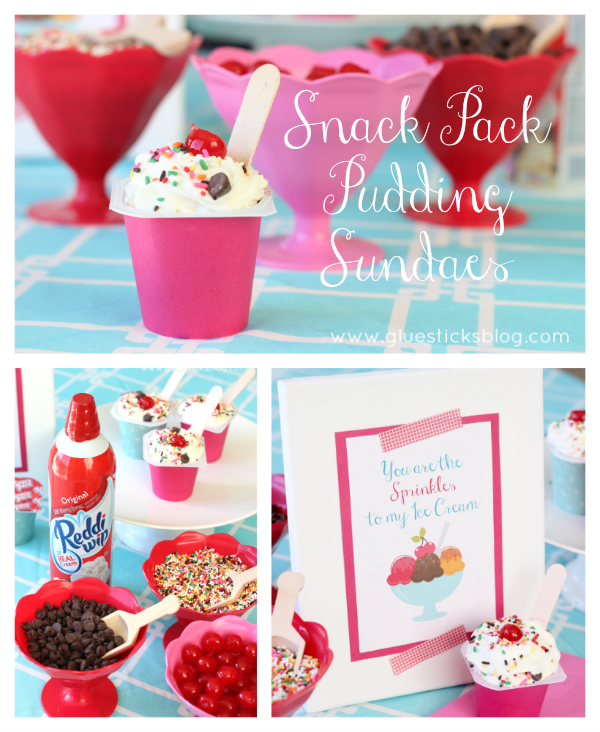 Snack Pack Pudding Sundaes