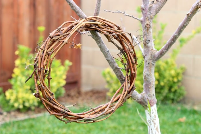 Hanging the Grapevine Garland 