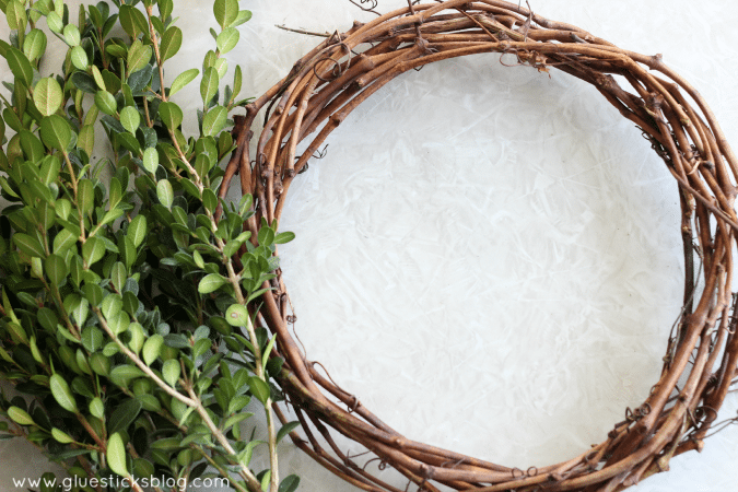 homemade grapevine wreath