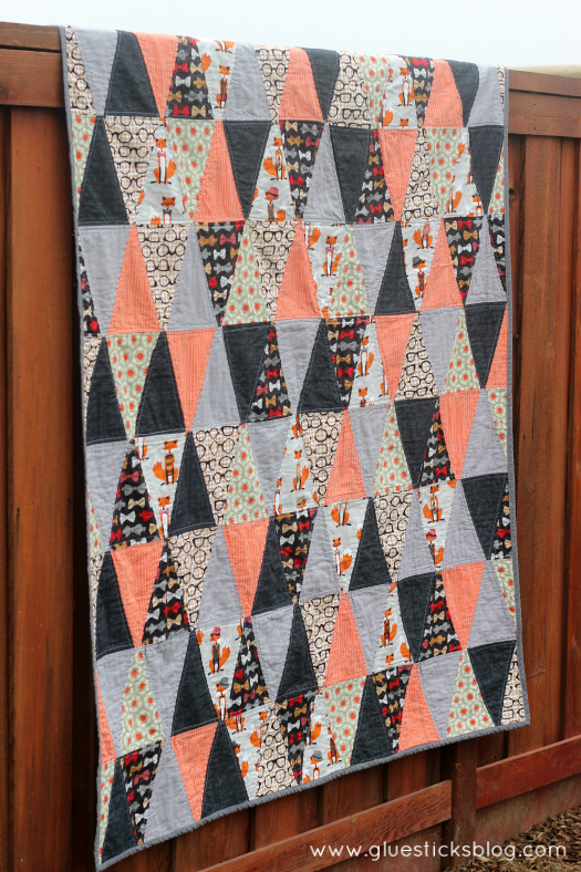 triangle fox quilt