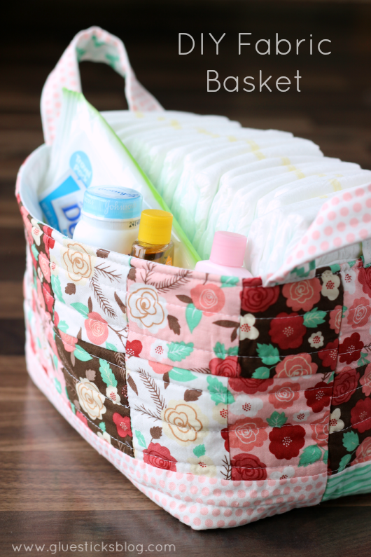 scrap fabric basket