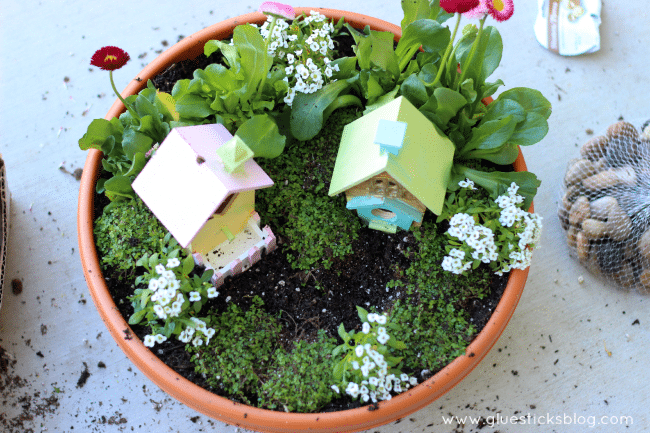 Faith, trust, and pixie dust are all you need to create a Pixie Hollow Fairy Garden. And maybe a pot, a few accessories and some flowers.