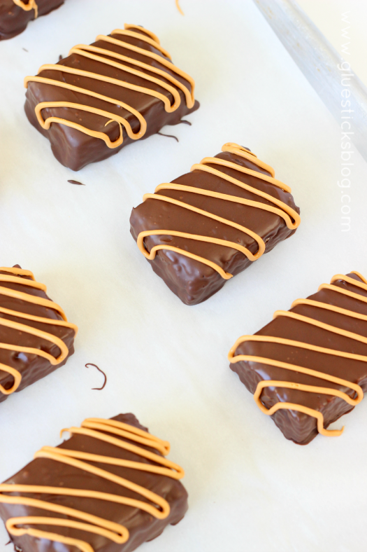 Chocolate butterscotch rice krispies treats