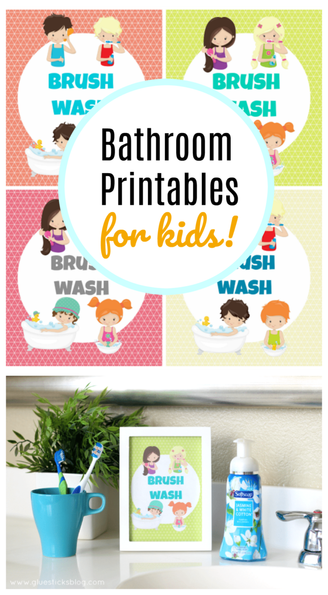 Kids Bathroom Organization Ideas + Free Printable Bathroom Art  Kids  bathroom organization, Bathroom organization diy, Kids' bathroom