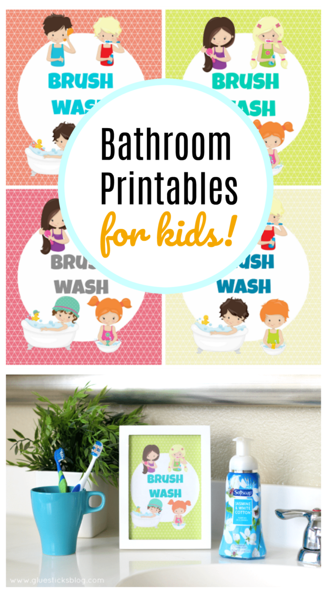 printable wash hands sign for kids