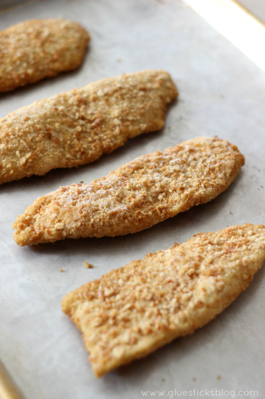 Pretzel Crusted Tilapia with Seafood Dipping Sauce