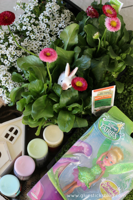 Faith, trust, and pixie dust are all you need to create a Pixie Hollow Fairy Garden. And maybe a pot, a few accessories and some flowers.