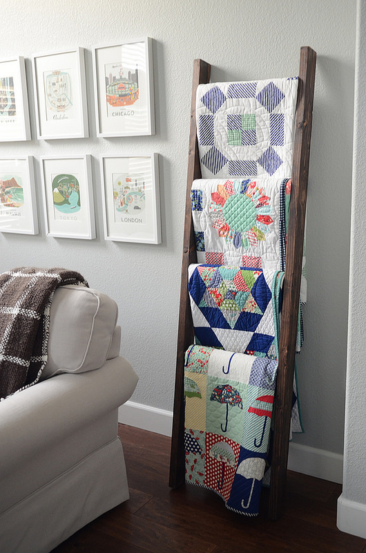 How to Make a Blanket Ladder Quilt Ladder for Under 15