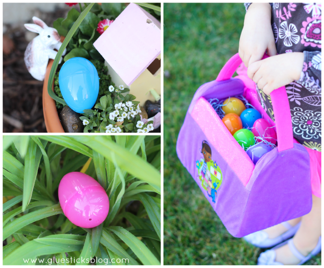 So many cute Easter basket ideas for girls who love Disney Junior and Doc McStuffins! Mini nail polish, stuffed lamb, coordinating fillers and a journal!