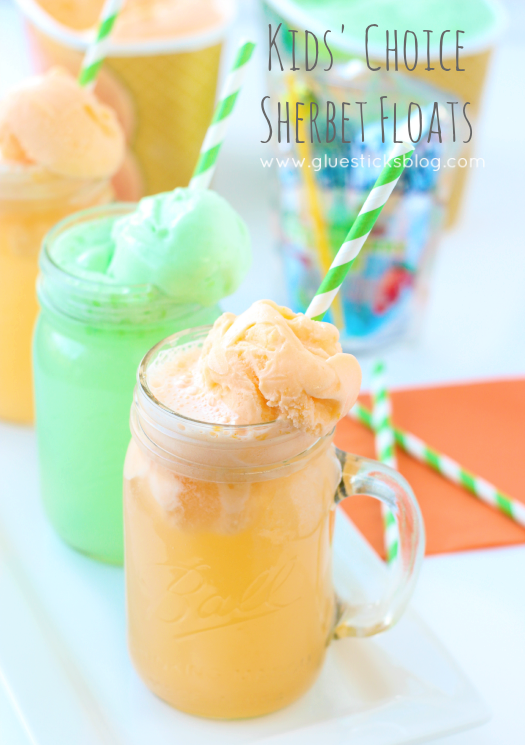 kids choice sherbet floats