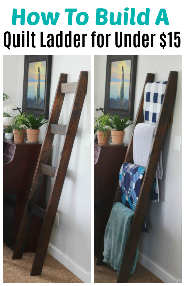 How to Make a Blanket Ladder (Quilt Ladder) for Under $15