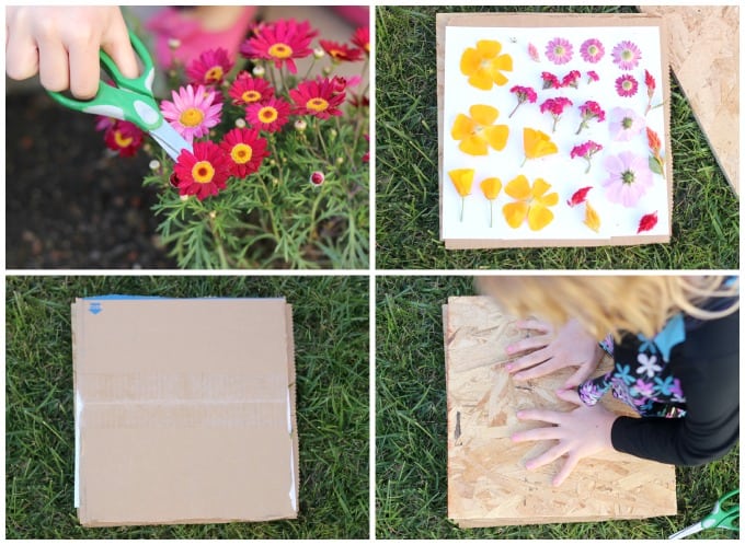 DIY Book Flower Press (free craft from the garden)